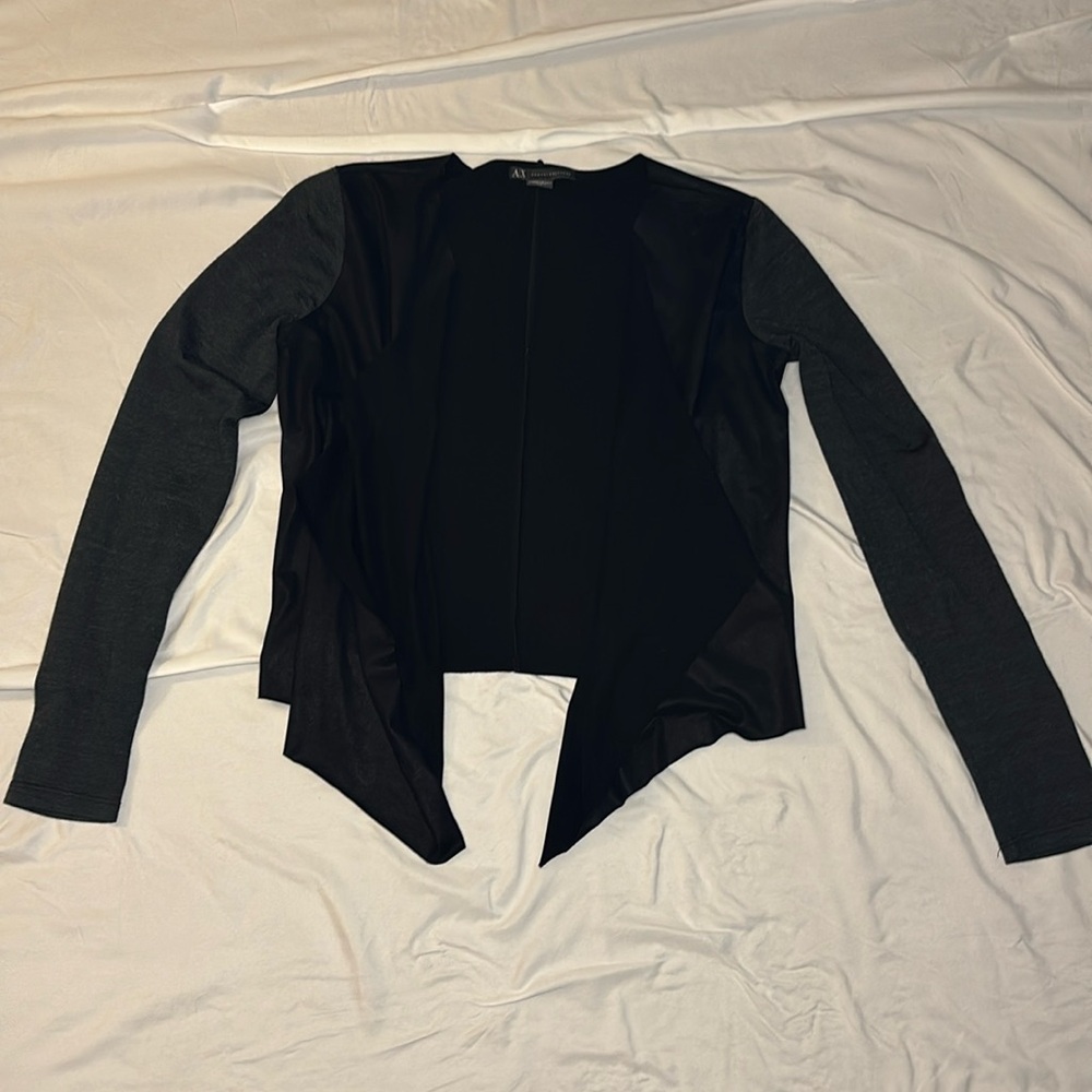 AX Armani exchange high-low black and grey sweater size small
